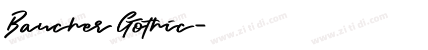 Baucher Gothic字体转换